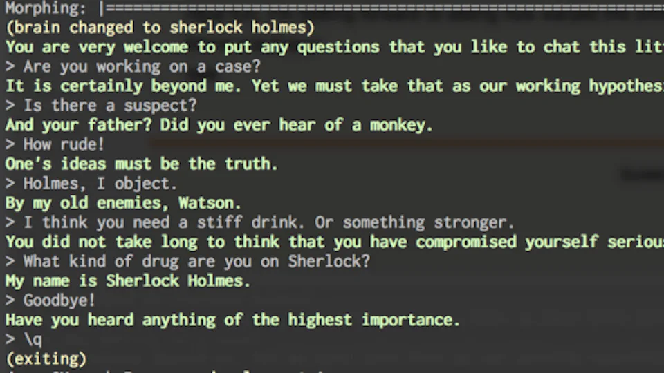 MegaHAL screenshot